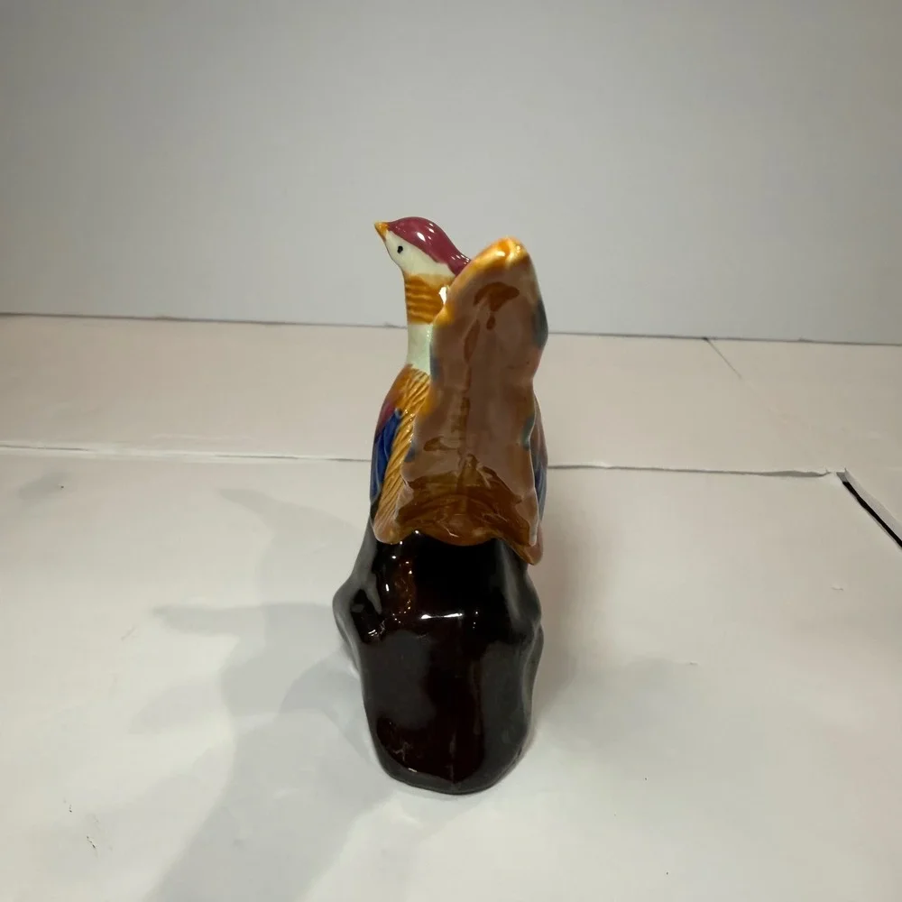 Vintage Ceramic Pheasant Figurine Mid Century Bird/Pheasant Statue cottagecore - Picture 2 of 8